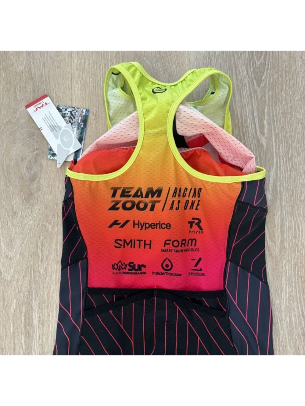 Team Zoot Women's Tri Suit Multicolor Racing As One Sleeveless Size XL (Y4) - Picture 6 of 8